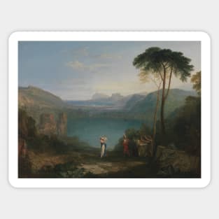 Lake Avernus- Aeneas and the Cumaean Sybil by J.M.W. Turner Sticker